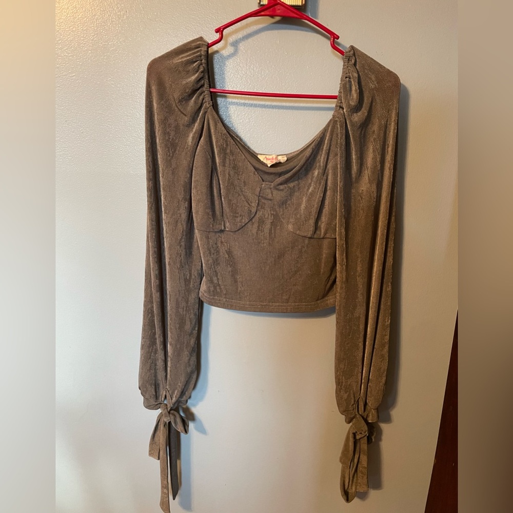 Peach love blouse